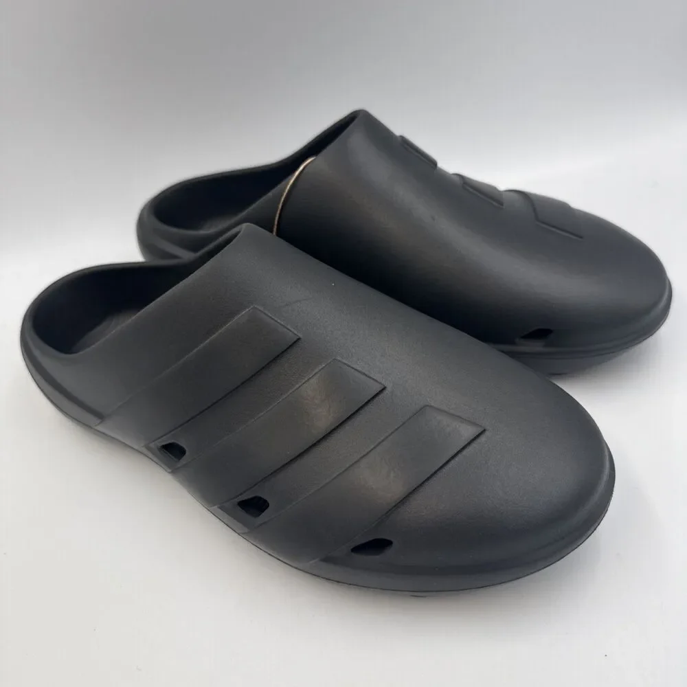 Adidas Adicane Clogs Slides Sandals Carbon Black Men Size 9 Women Size 10 New